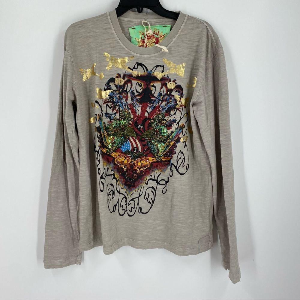 Y2K Anama Men’s Crew Neck Long Sleeve Tee size L